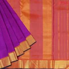 Magenta Purple Nine Yards Silk Saree