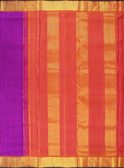 Magenta Purple Nine Yards Silk Saree