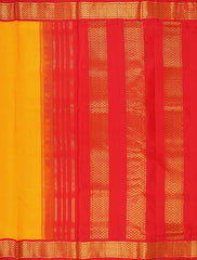 Mambazha Yellow Nine Yards Silk Saree