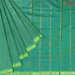 Green & Blue Nine Yards Silk Saree