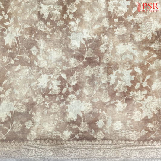 Rosy Brown Chanderi Silk Cotton Running Material