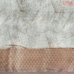 Beige Chanderi Silk Cotton Running Material