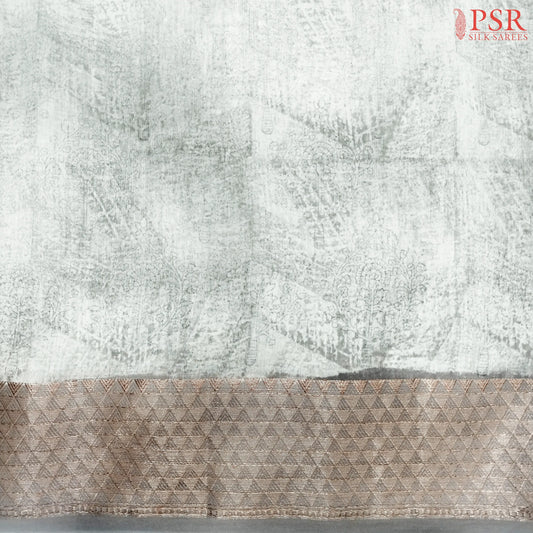 Grey Chanderi Silk Cotton Running Material