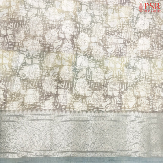 Mustard & Olive Chanderi Silk Cotton Running Material