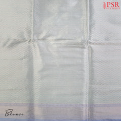 PSR Silk Sarees presents an exquisite Iceberg Blue Pashmina Tissue Silk Saree, a perfect blend of grace and tradition.