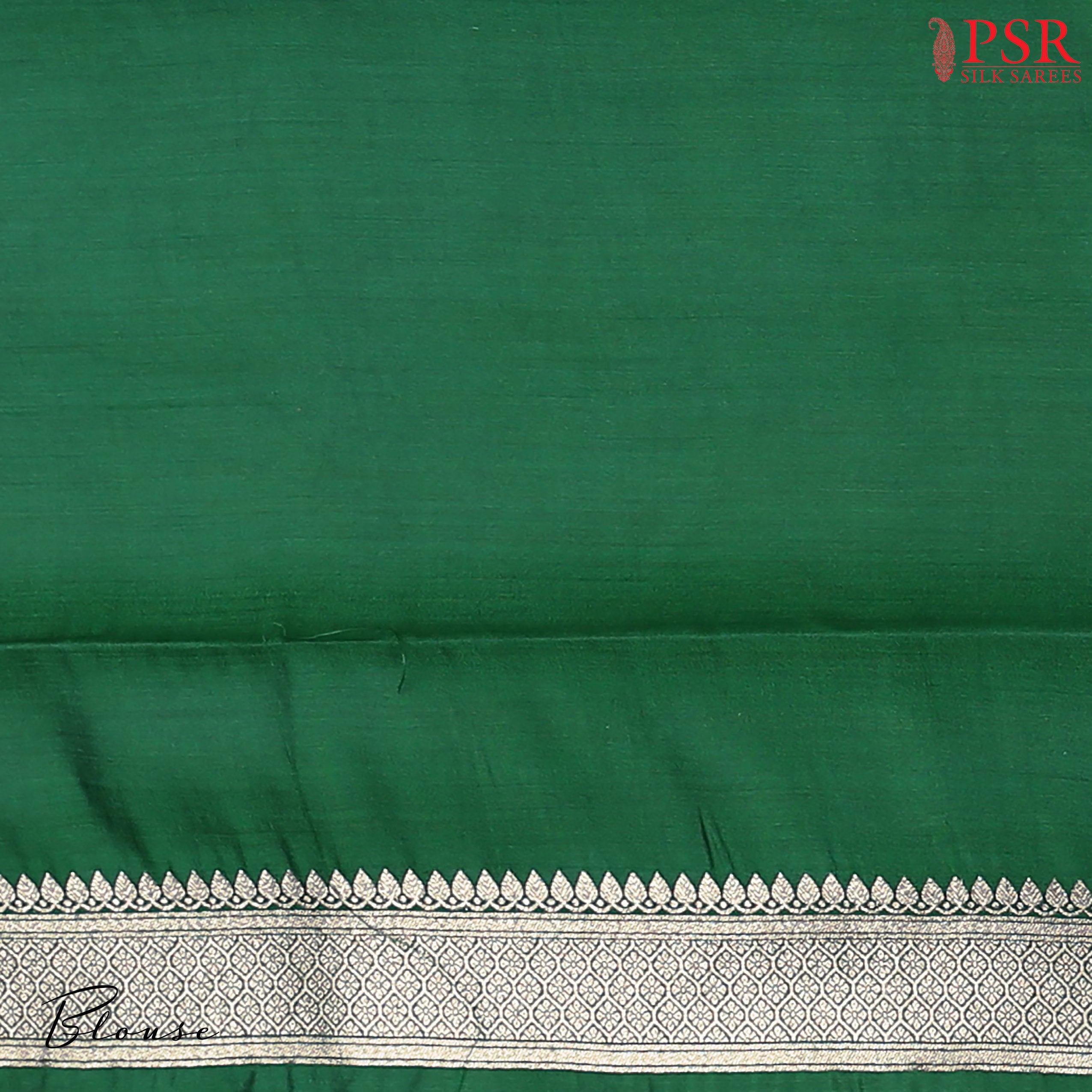 Brighten up your wardrobe with our Lemon Yellow Chiniya Silk Saree, beautifully contrasted with Dark Green accents.