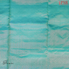 Elevate Your Style with PSR Silks' Magenta Purple & Turquoise Green Soft Tissue Silk Saree!