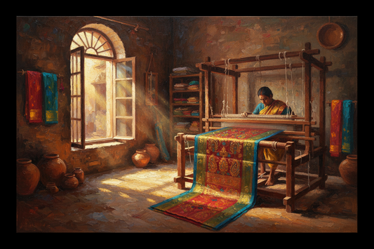 The 'kuttu' technique — weaving in darkness