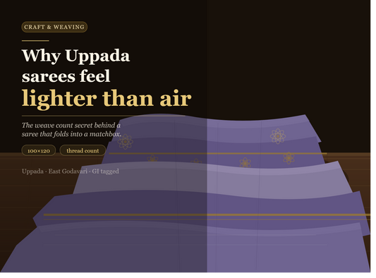 Why Uppada Sarees Feel Lighter than Air — The Weave count secret
