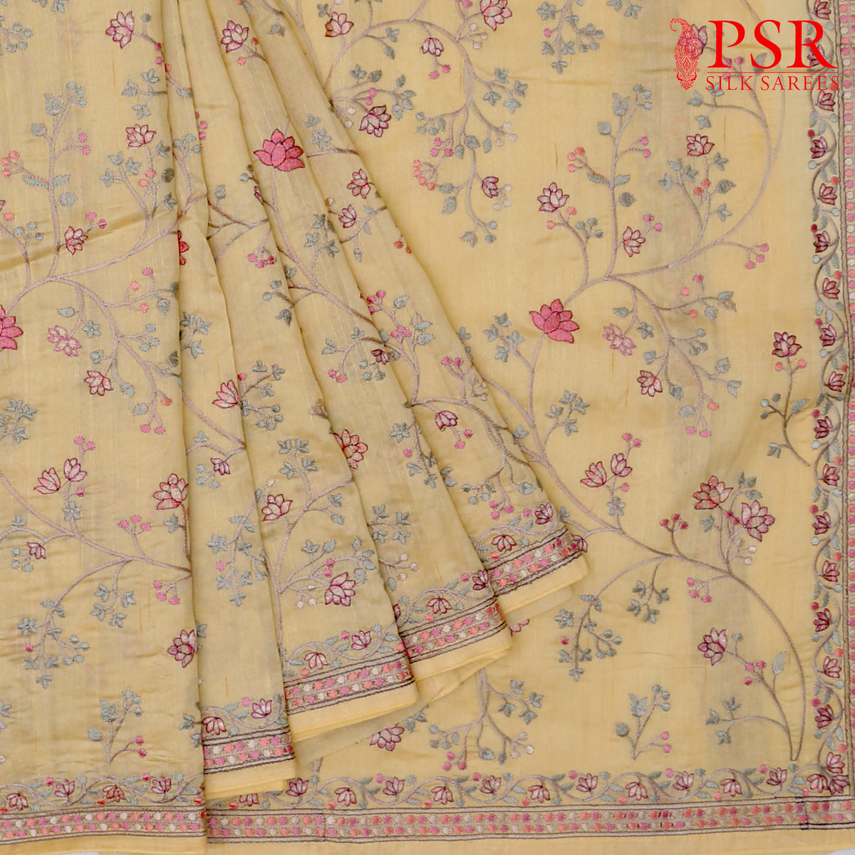 Mellow Yellow Semi Tussar Saree