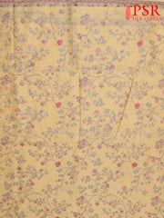 Mellow Yellow Semi Tussar Saree