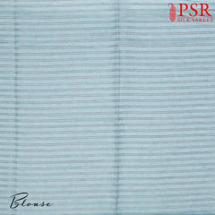 China Blue Semi Dupion Saree
