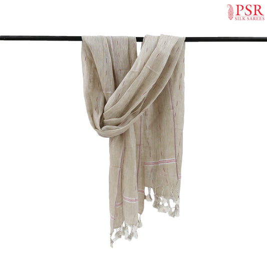 Beige Linen Shawl
