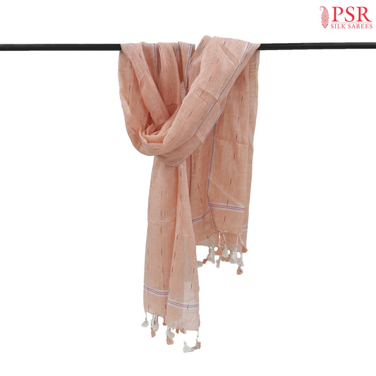 Peach Linen Shawl