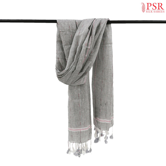 Grey Linen Shawl