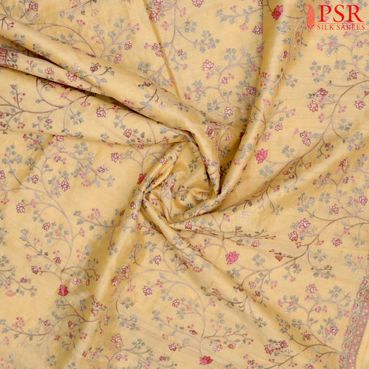Mellow Yellow Semi Tussar Saree