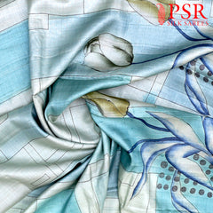 Light Blue Kadhi Tussar Silk Saree