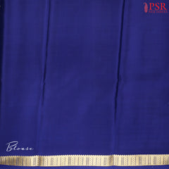 PSR Silks presents a Admiral Blue colored Mysore Silk saree.