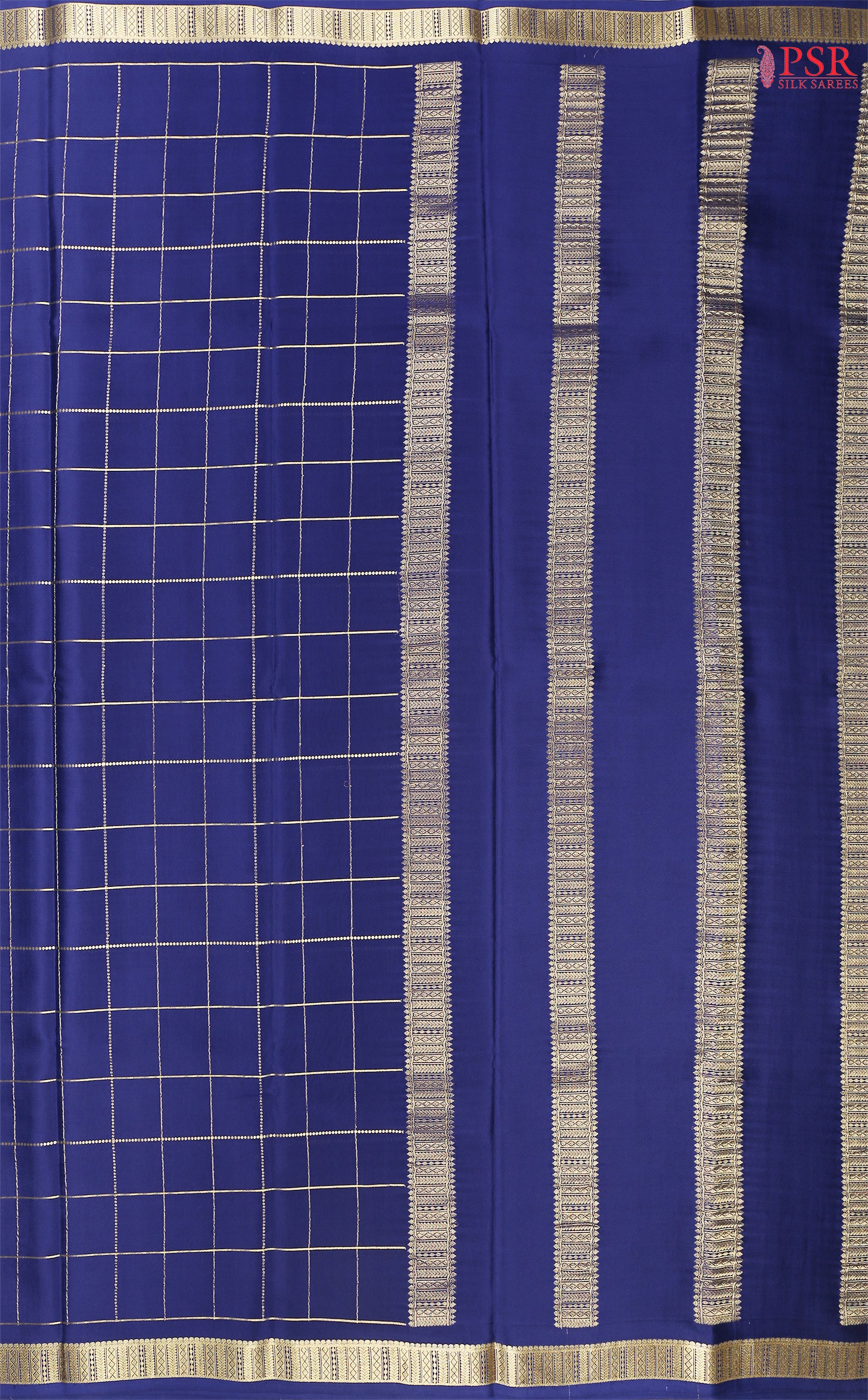 PSR Silks presents a Admiral Blue colored Mysore Silk saree.