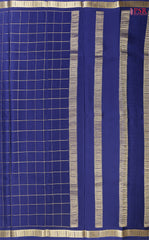 PSR Silks presents a Admiral Blue colored Mysore Silk saree.