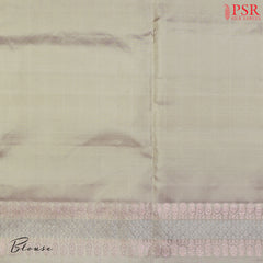 PSR Silk Sarees presents a Amethyst Violet&nbsp;Soft Silk Saree, beautifully complemented with an&nbsp;Olive Mist combination. 