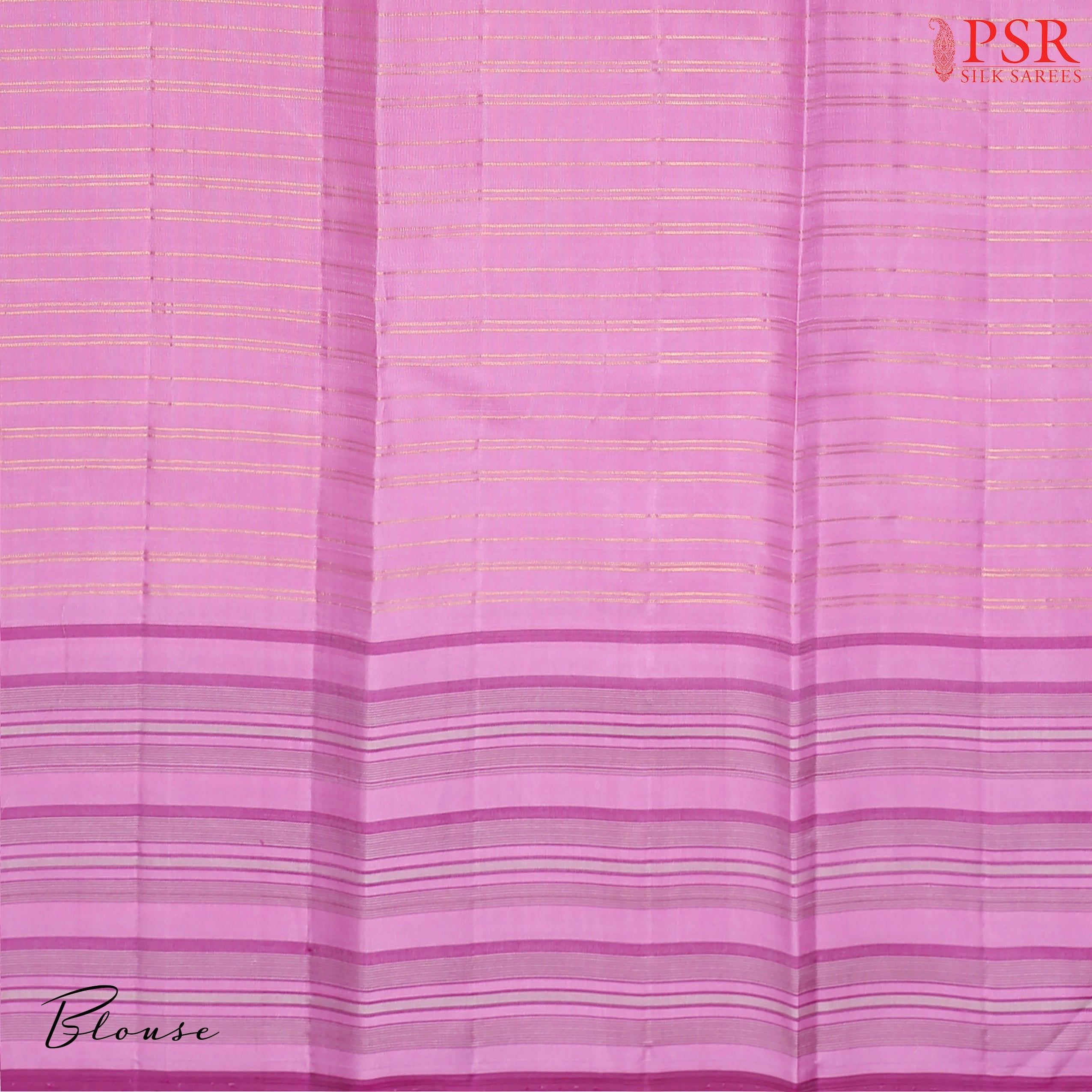 Aubergine Purple Kanchipuram Silk Saree with Lilac Pink zari chit pallu & temple border.