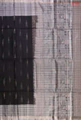 PSR Silks presents an elegant Black Soft Silk Saree, paired beautifully with a refined Grey combination