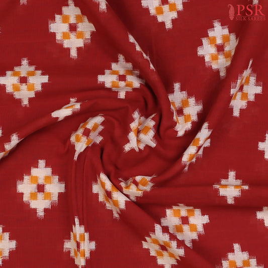 Fine Ikkat weaving showcasing intricate motif details