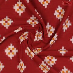 Fine Ikkat weaving showcasing intricate motif details