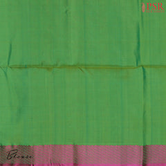 PSR Silk Sarees introduces the vibrant and enchanting Chateau Green Soft Silk Saree, a perfect blend of elegance and charm. This stunning saree is adorned with&nbsp;magenta pink thread floral motifs, creating a delicate yet striking contrast.