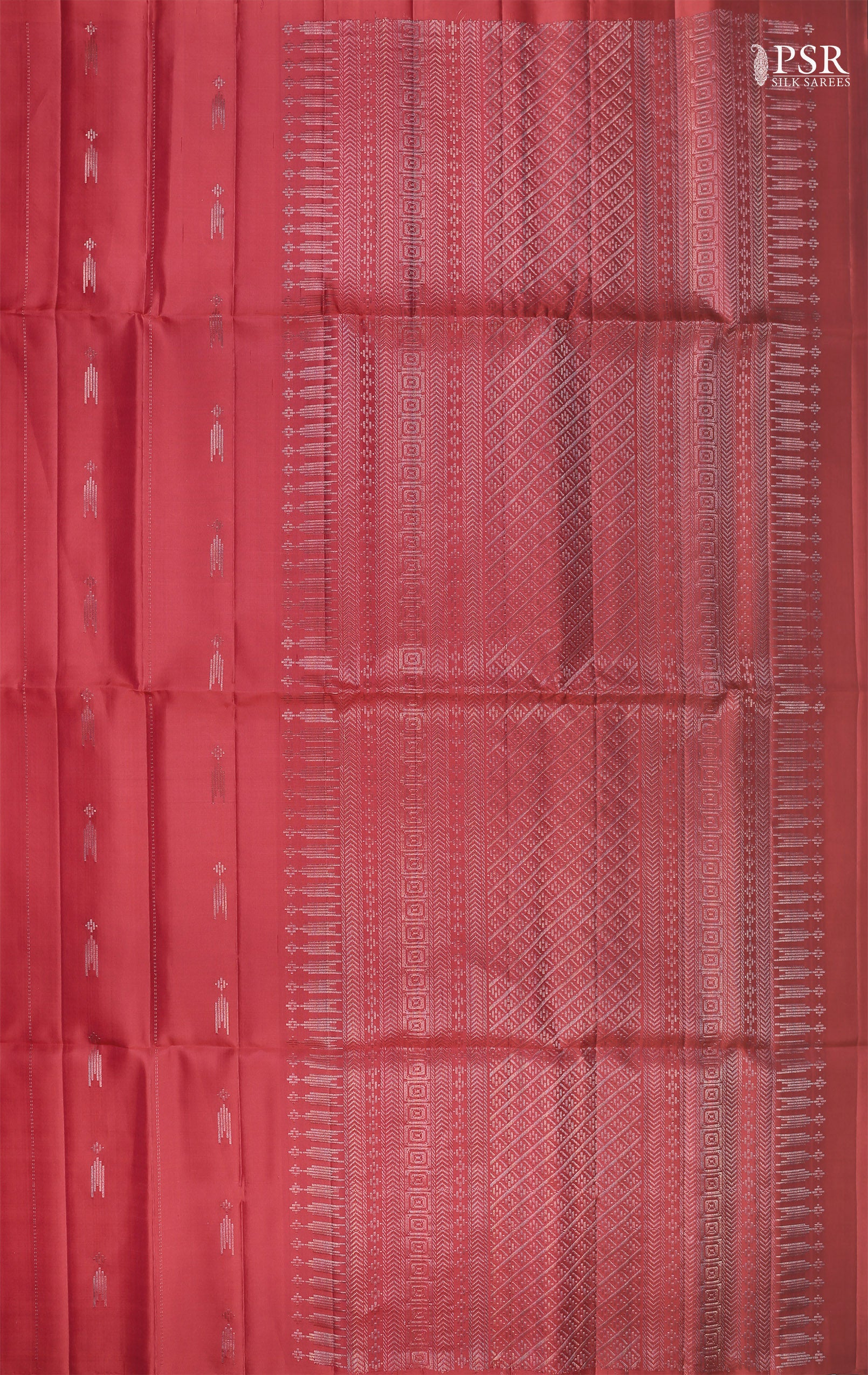 PSR Silk Sarees presents a Crimson Red Soft Silk Saree, a timeless masterpiece