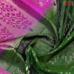 Elevate your style with the exquisite Dark Green Soft Silk Saree from PSR Silks. 