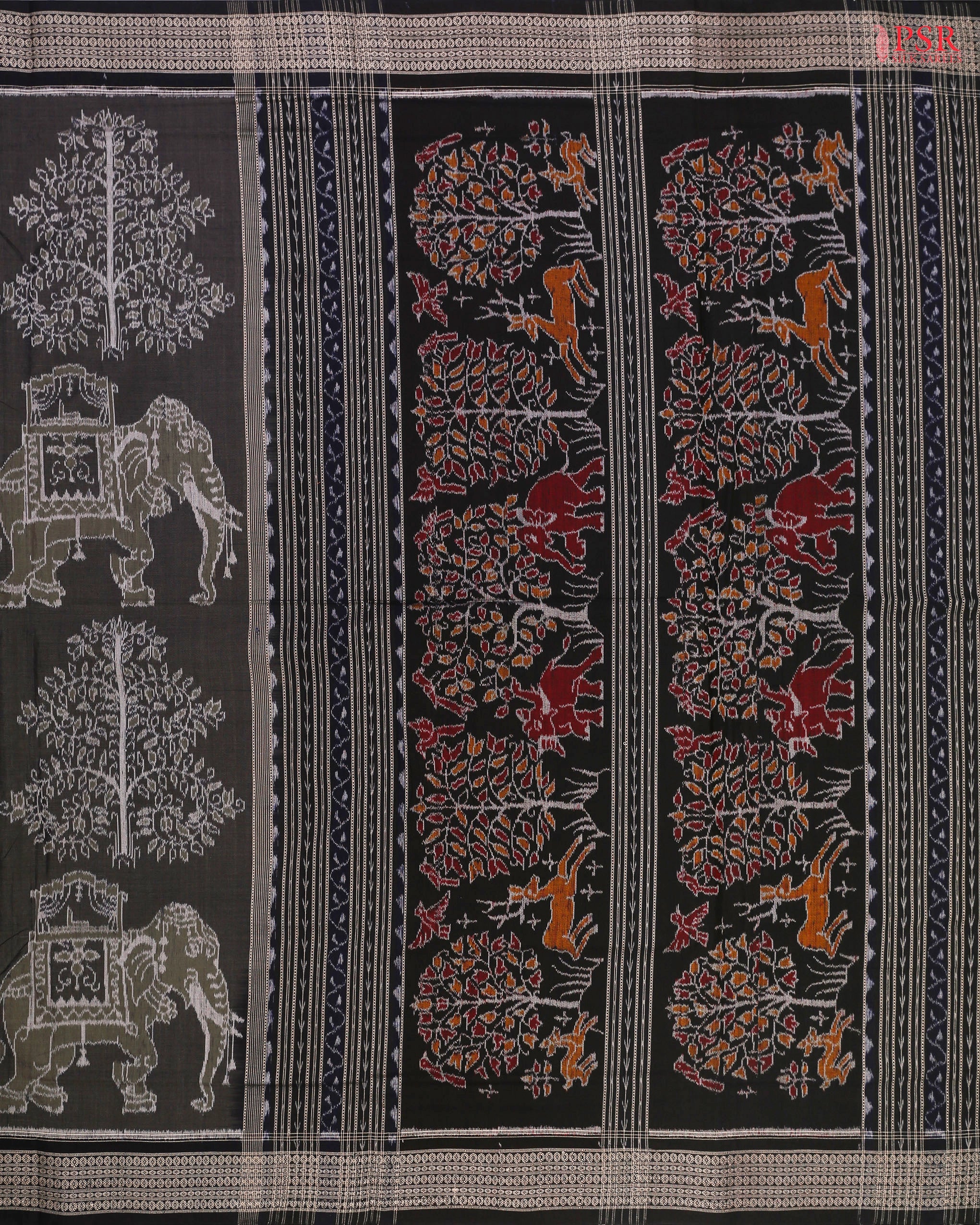 Colorful Orissa weave showcasing traditional artistr
