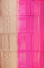 "Unveil the Grace of Tradition with PSR Silks' Desert Tan Soft Silk Saree!"