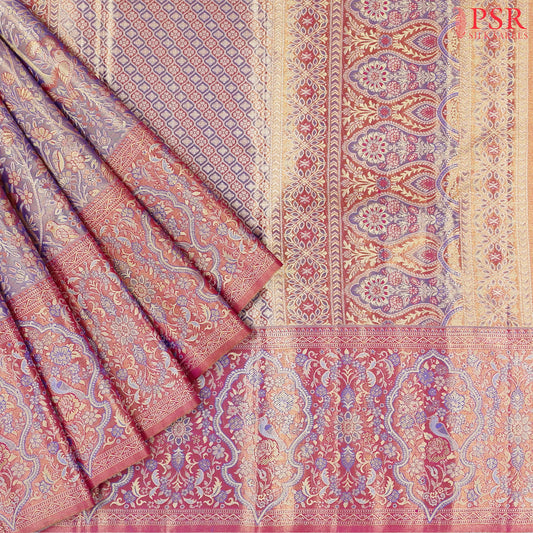 Wisteria Kanchipuram Jacquard Tissue Silk Saree