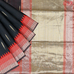 Black Semi Banaras Saree