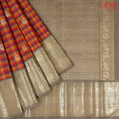 Multicolor Bridal Kanchipuram Silk Saree