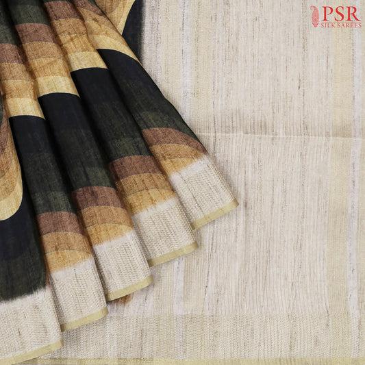 Multicolor Semi Tussar Saree