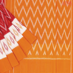 Red Ikkat Cotton Saree