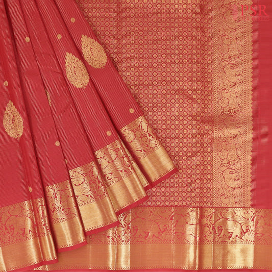 Red Kanchipuram Silk Saree