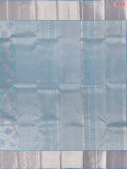 Light Cerulean Blue Kanchipuram Silk Saree