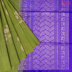Olive Green Soft Silk Saree