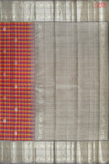 Multicolor Bridal Kanchipuram Silk Saree