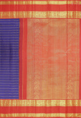 Navy Blue Kanchipuram Silk Saree