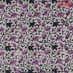 Light Grey Batik Print Running Material