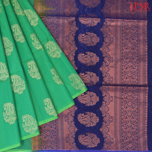 Persian Green Silk Cotton Saree