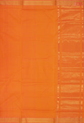 Tangerine Orange Mangalagiri Cotton Saree
