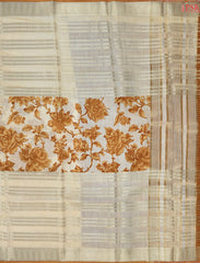 Bisque Beige Assam Saree