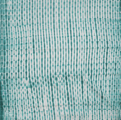 Green & White Bandhini Dress Material