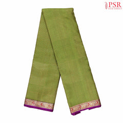 Green & Tan Kanchipuram Jacquard Silk Saree